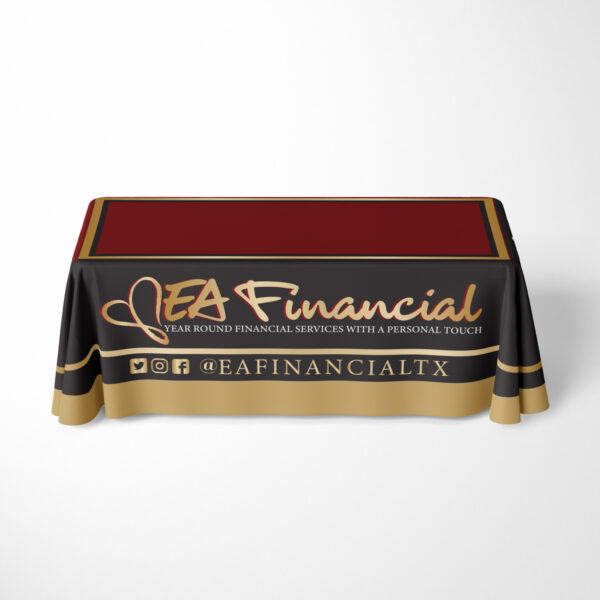 6ft Table Cover – 4-Sided Full Color
